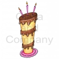 Chocolate Glaze Birthday Cake